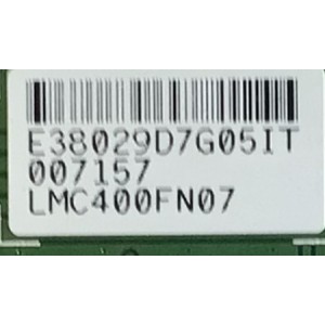 T-CON PARA TV SCEPTRE / NUMERO DE PARTE LJ94-38029D / 16Y_BGU11BPCMTA4V0.1 / 007157 / LMC400FN07 / PANEL 40L8S-U1 / MODELO W40 SDTV58FB